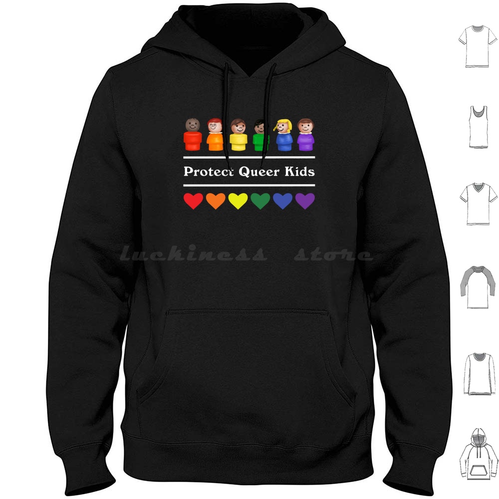 Kids Toys Little People - Protect Queer Kids Hoodies Long Sleeve
