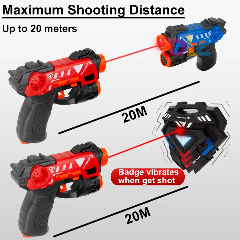 Children Infrared Battle Guns  - Laser Tag Set Kids ulasan dan harga
