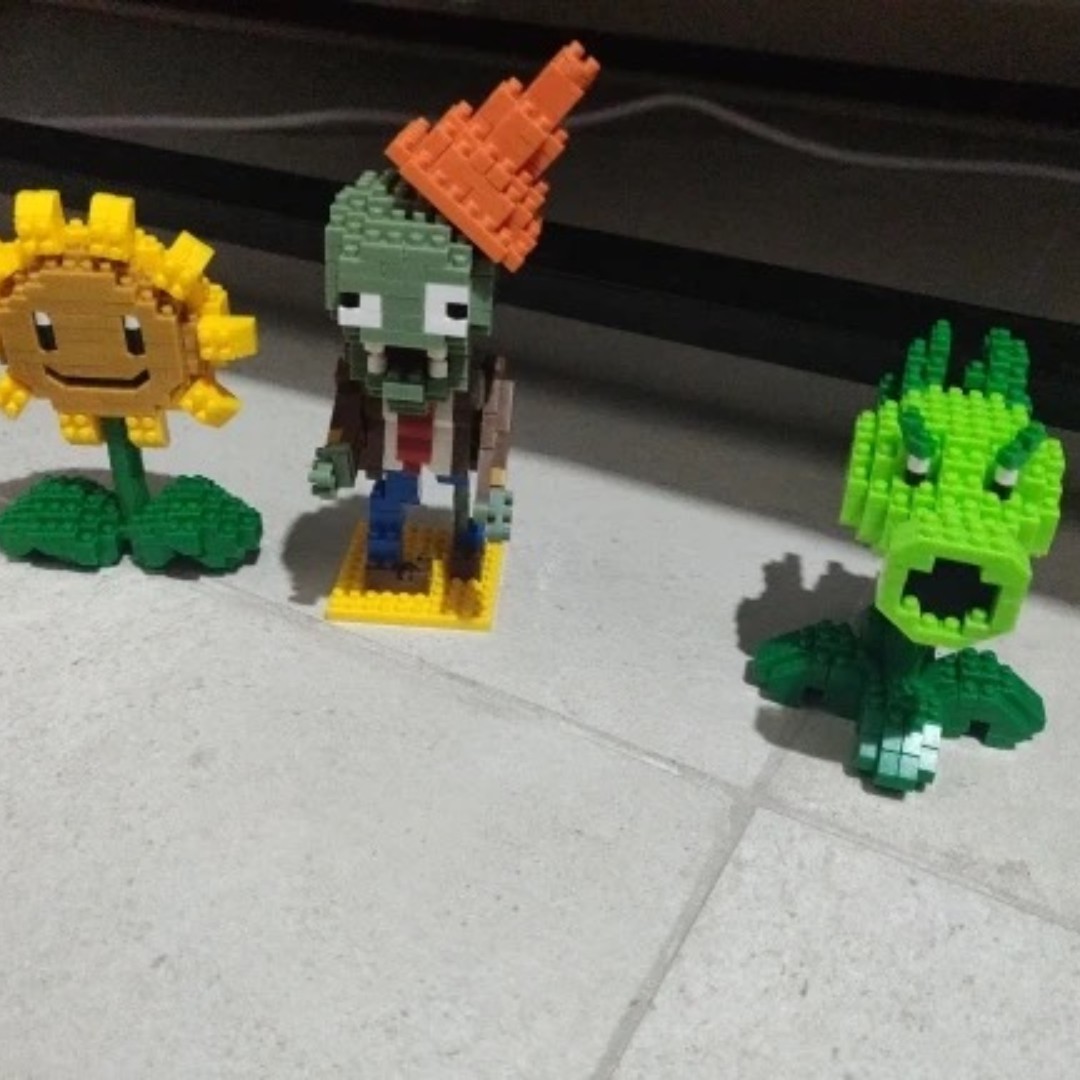 Plants VS Zombies Blocks Small - Kids Zombie Toys ulasan dan harga