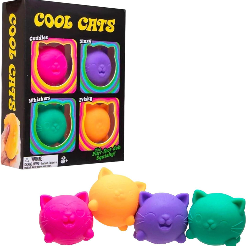 Schylling NeeDoh Cute Cat Stre - Kids Toys Box ulasan dan harga