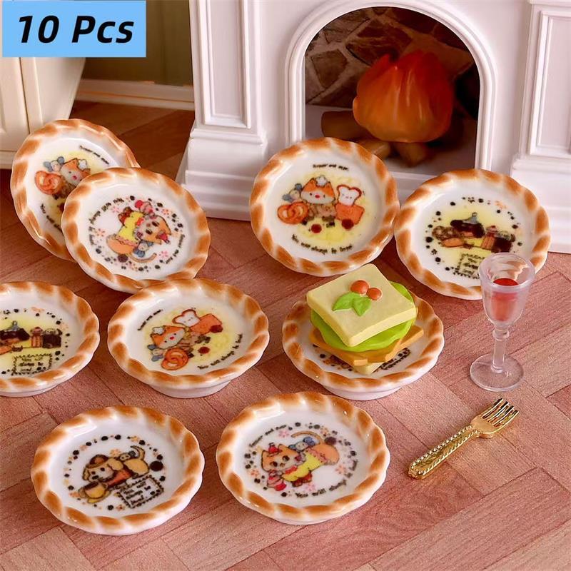 10Pcs/set Dollhouse Miniature  - Kids Toys Return Gift ulasan dan harga