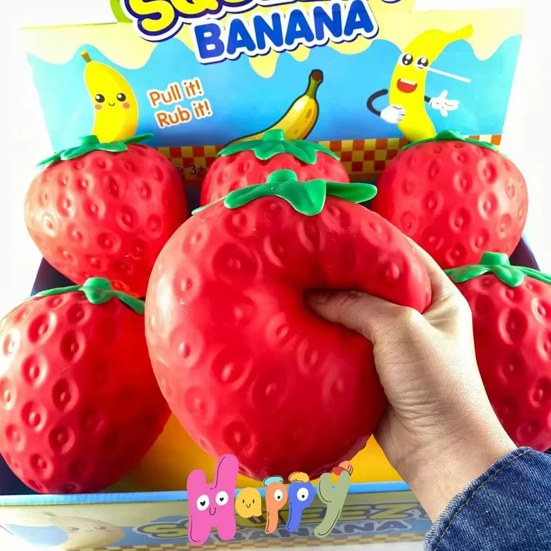 Super Jumbo Strawberry Squishi - Kids Toys Return Gift ulasan dan harga