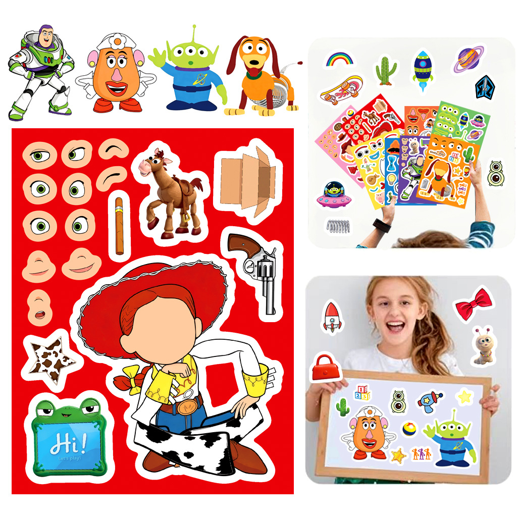Toy Story 5 Make a Face Sticke - Kids Toys Return Gift ulasan dan harga