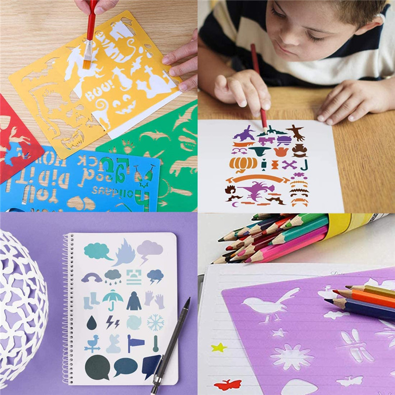 5/20pcs Drawing Stencils Set f - Kids Toys Under 300 ulasan dan harga