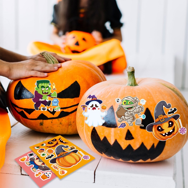 Halloween Party Games Stickers - Kids Zombie Toys ulasan dan harga
