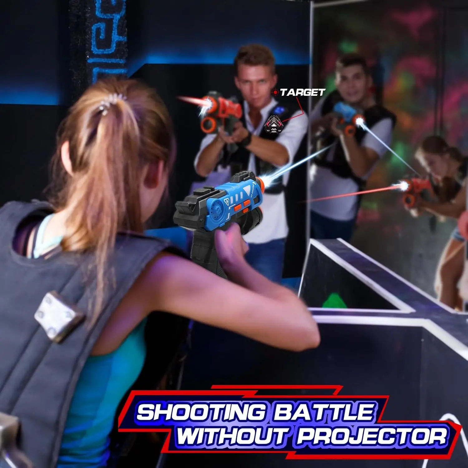 Laser Tag Gun Set with Project - Laser Tag Set Kids ulasan dan harga
