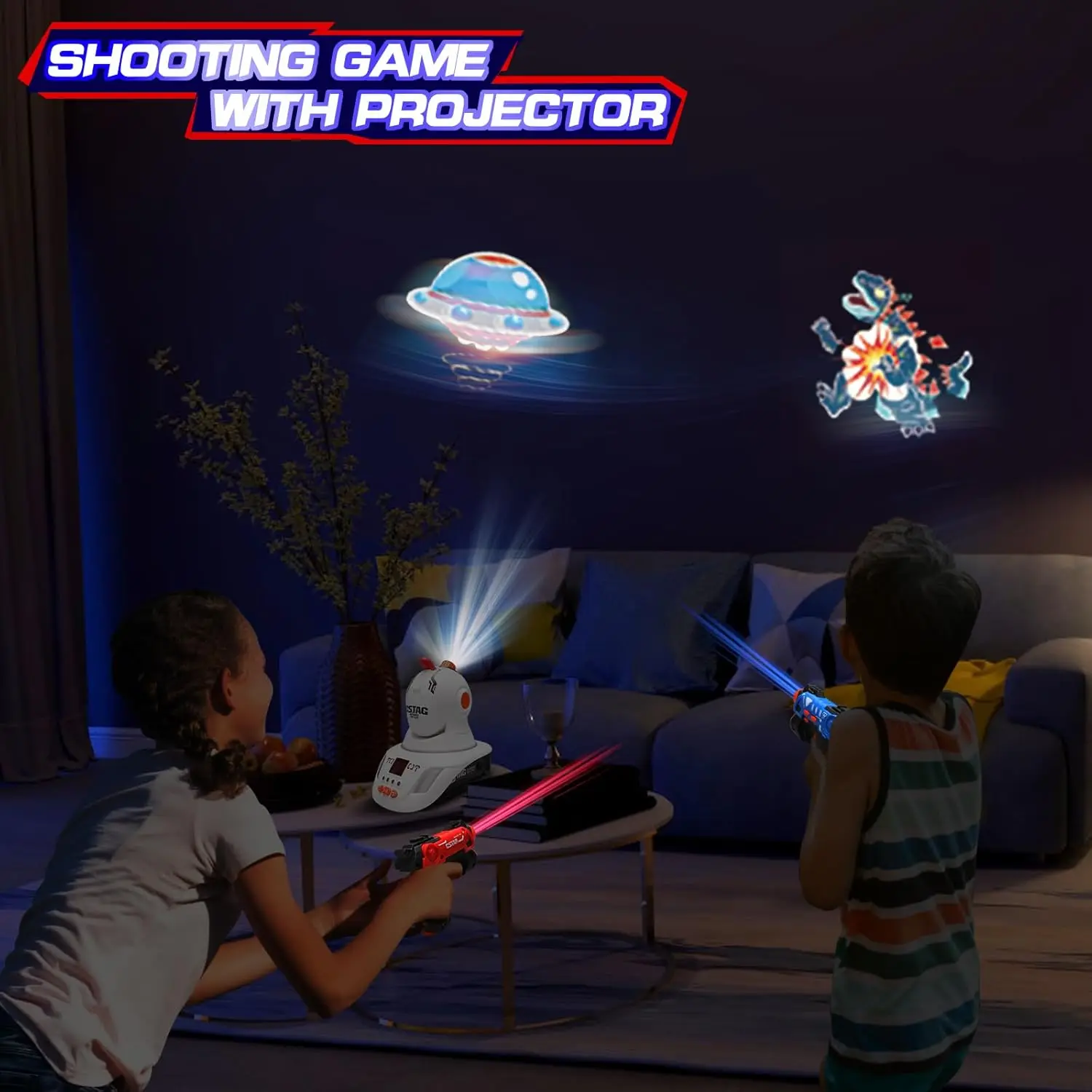 Laser Tag Gun Set with Project - Laser Tag Set Kids ulasan dan harga