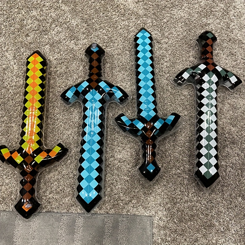 3Pcs Pixel Style Inflatable Sw - Kids Toys Return Gift ulasan dan harga