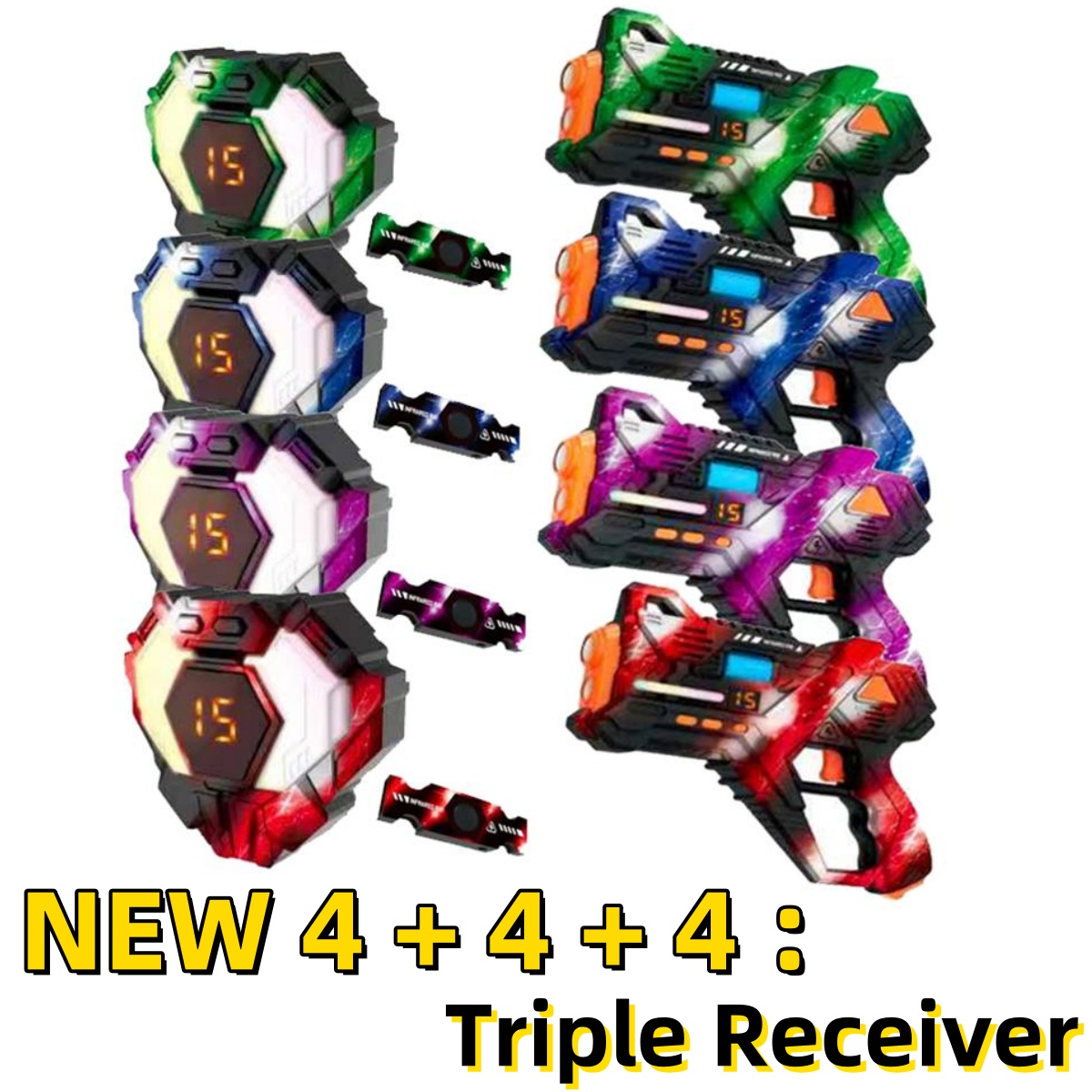 CSTAG 4x4x4 Laser Tag Guns Set - Laser Tag Set Kids ulasan dan harga