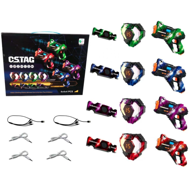 CSTAG 4x4x4 Laser Tag Guns Set - Laser Tag Set Kids ulasan dan harga