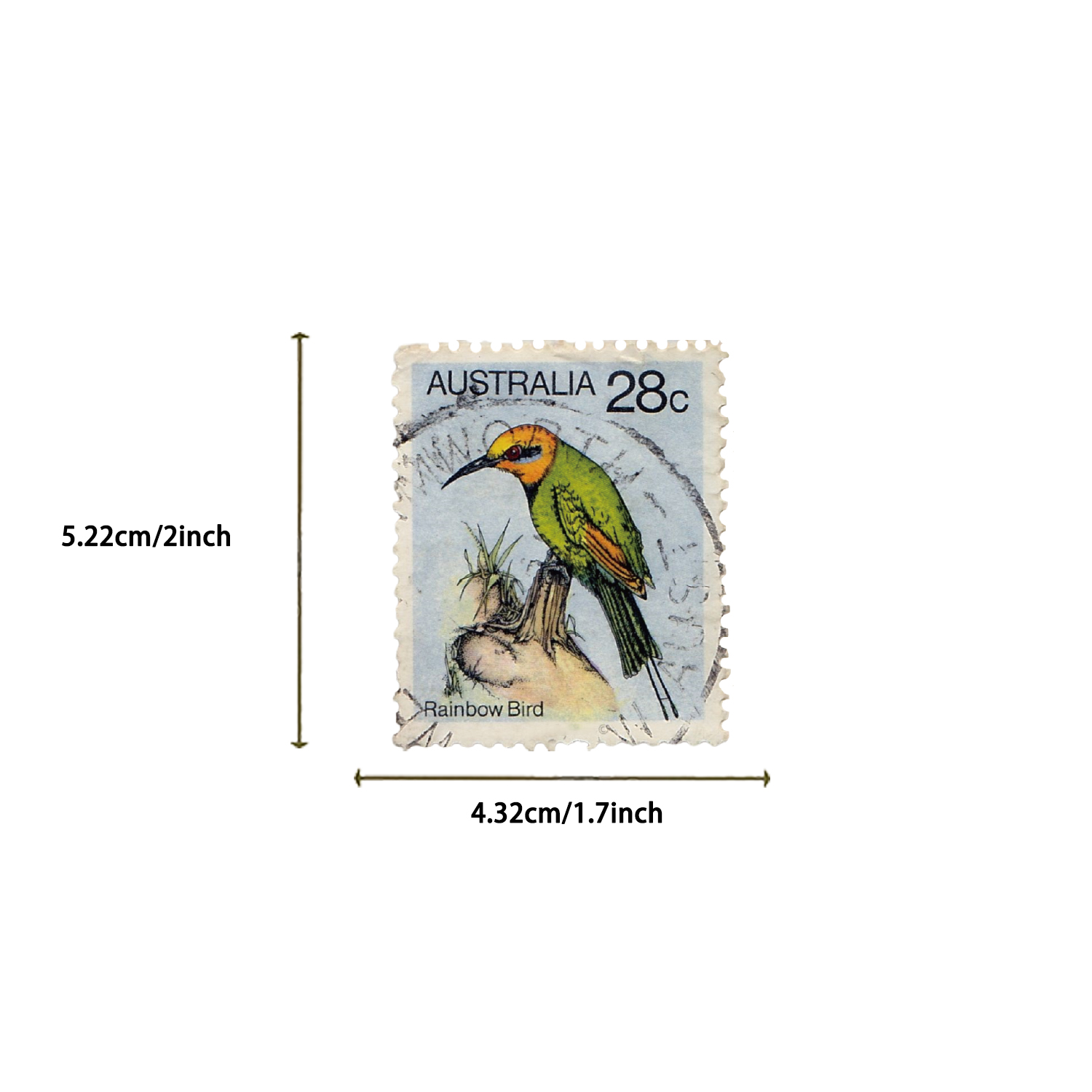 50pcs Retro Stamp Art Stickers - Kids Toys Vintage ulasan dan harga