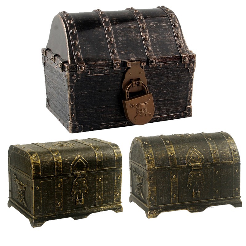 Pirate Treasure Chest Decorati - Kids Toys Vintage ulasan dan harga